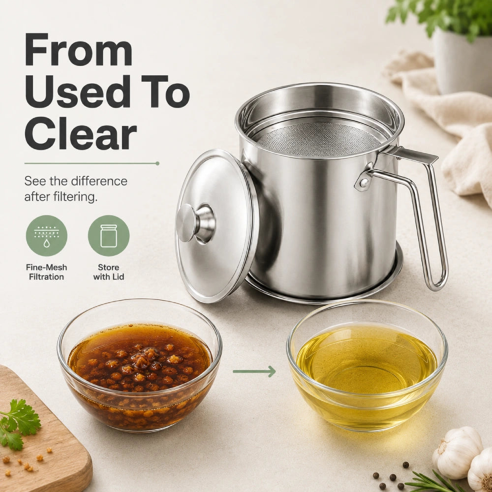 Oil Dispenser with Tray & Lid
