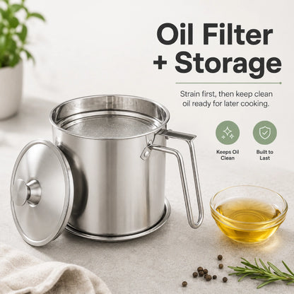 Oil Dispenser with Tray & Lid